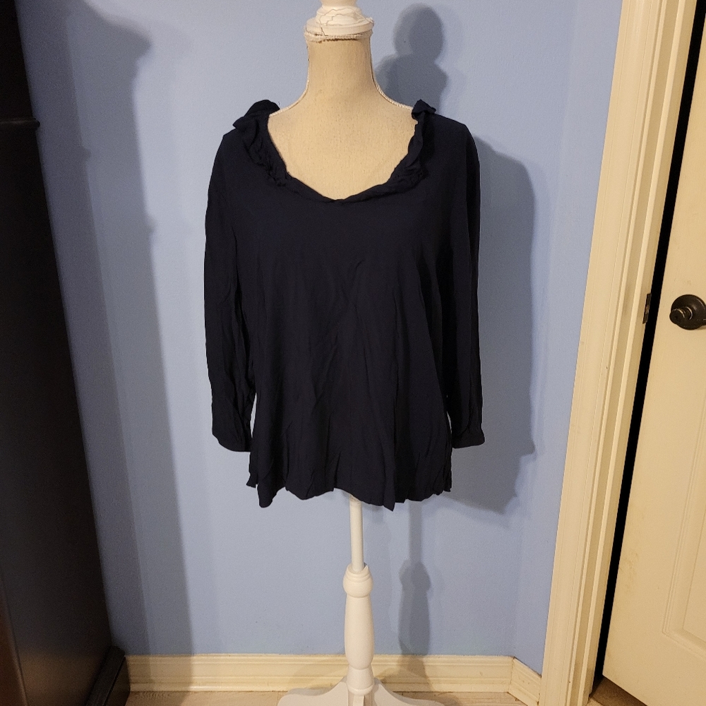Crown & Ivy 0x Womens Blouse